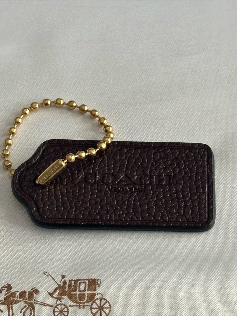 Coach Hangtag bag charm